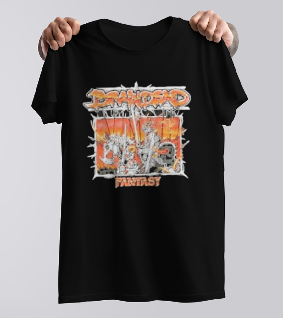 Brain Dead Fantasy Gomze Knight Battle Scene T-Shirt