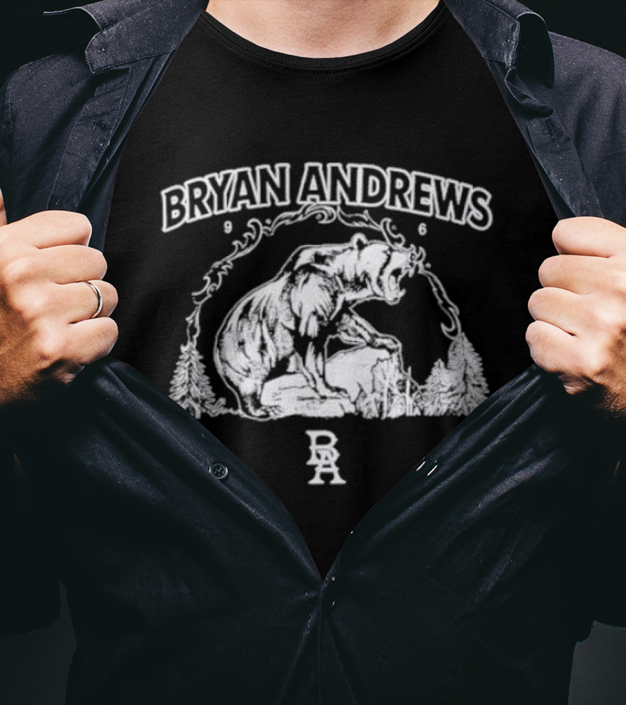 Bryan Andrews Bear Wilderness Scene T-Shirt