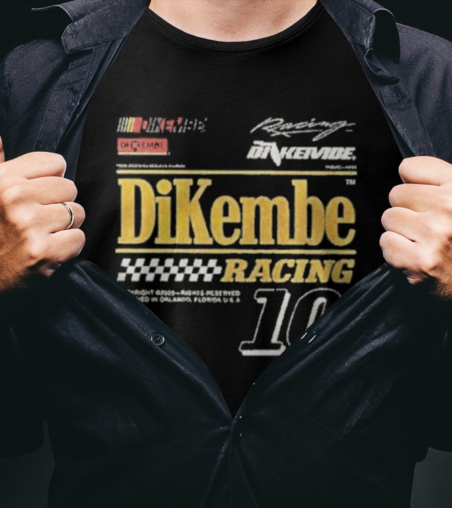 DiKembe Racing Gainesville Orlando Florida Number 10 T-Shirt
