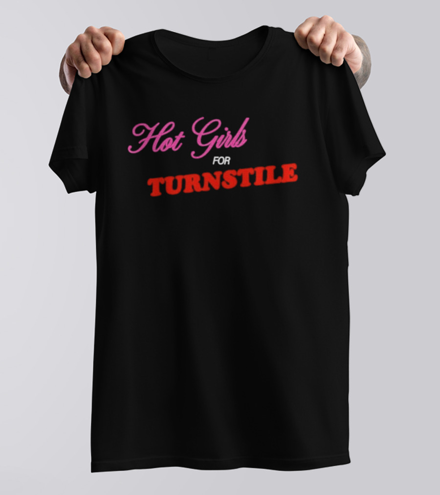 Hot Girls For Turnstile Pink And Red T-Shirt