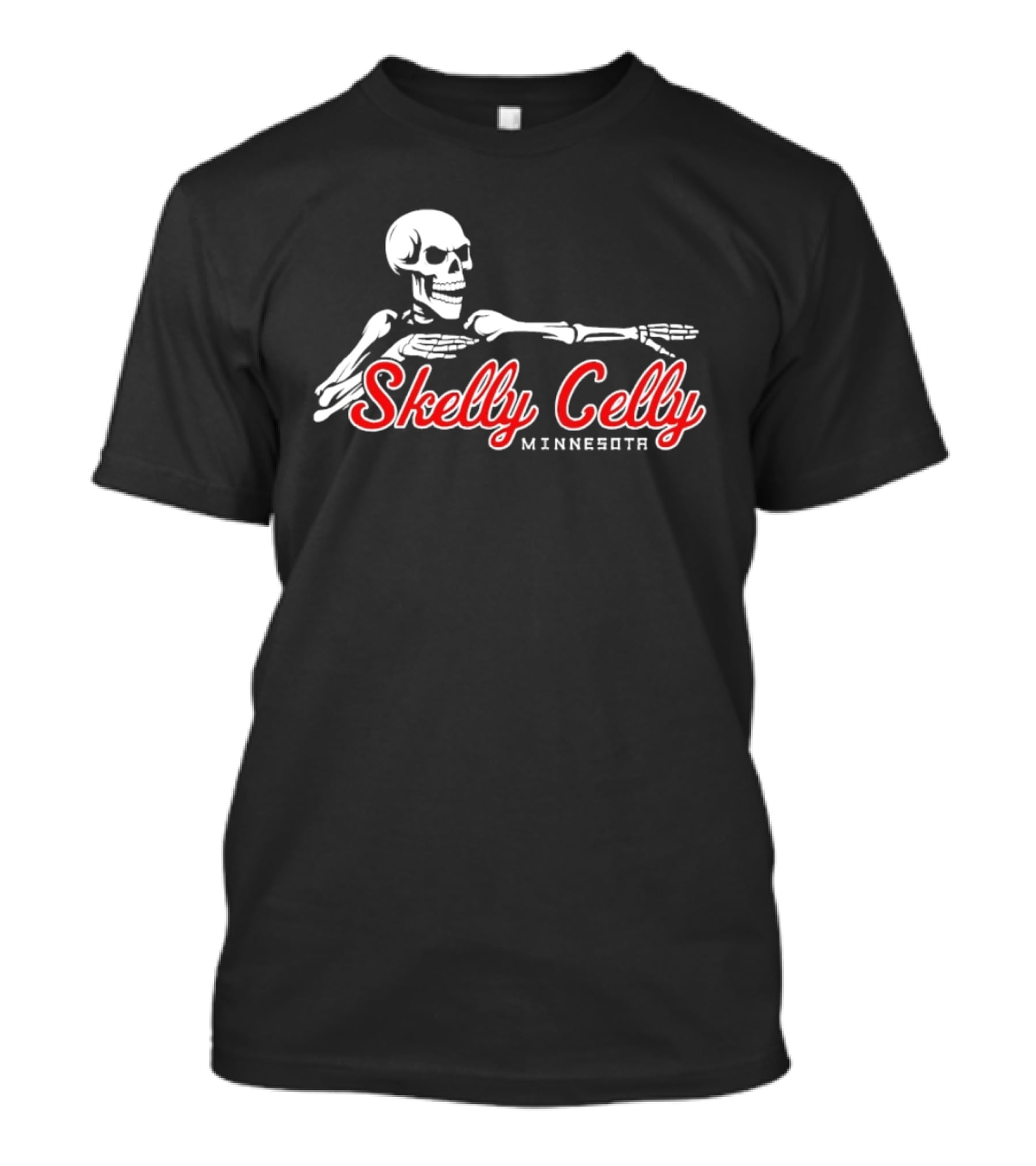 Skelly Celly Minnesota Twins Skeleton Celebration T-Shirt