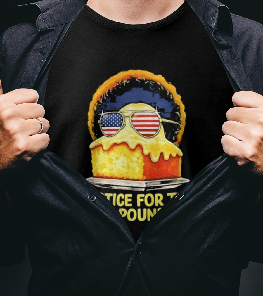 Justice For The Lemon Pound Cake Sunglasses USA Flag T-Shirt