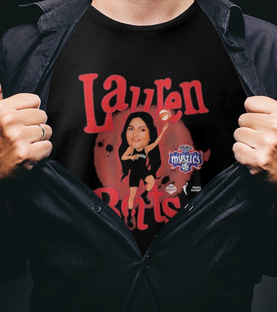 Lauren Betts Washington Mystics WNBA Playa Society 2026 Draft T-Shirt
