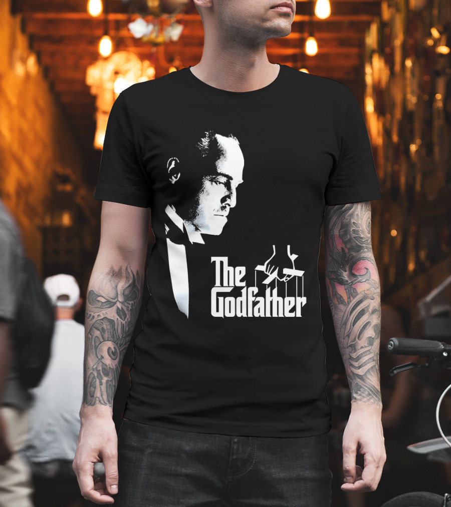 The Godfather Vito Corleone Iconic Movie Character Font T-Shirt