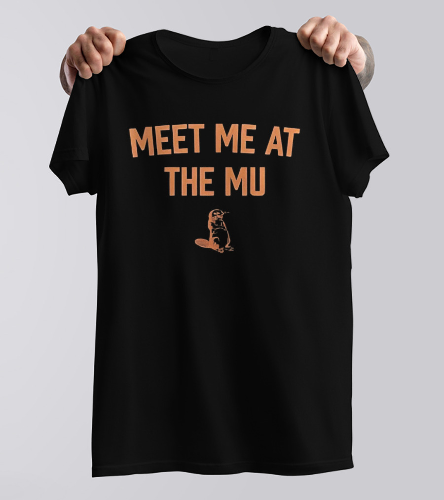 Meet Me At The MU With Orange Otter Sketch T-Shirt