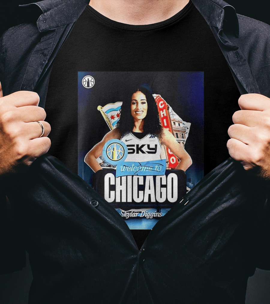 Welcome Skylar Diggins To Chicago Sky WNBA T-Shirt