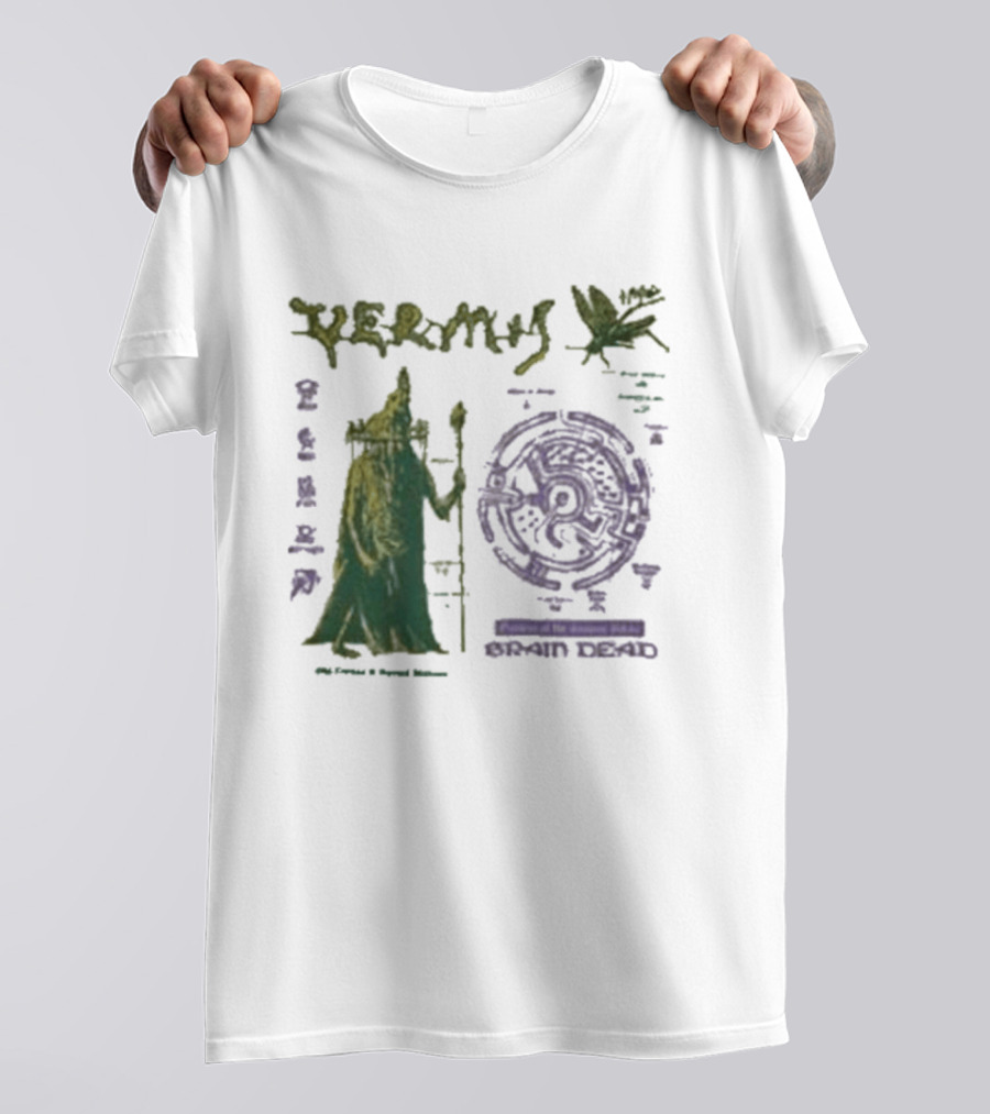 Vermis Brain Dead Fantasy Games Old Curses Mystic Frog Wizard T-Shirt