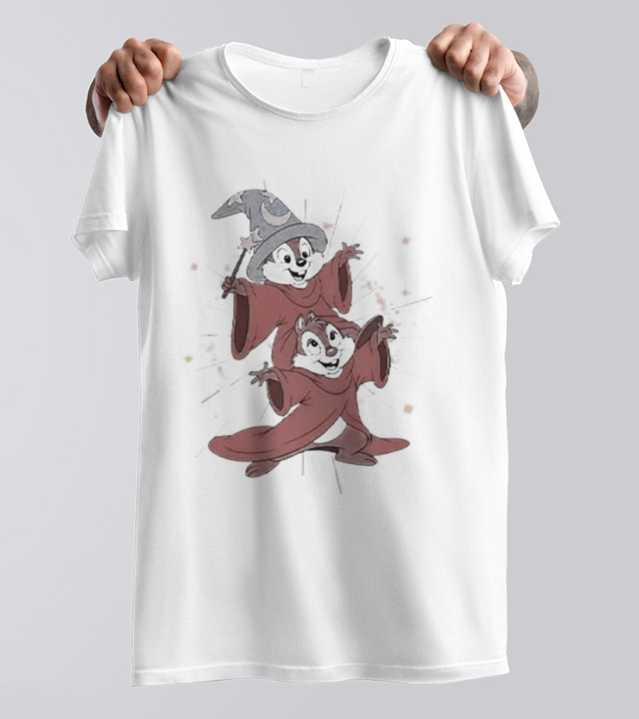 Chip And Dale Disney Wizard Halloween Costumes T-Shirt