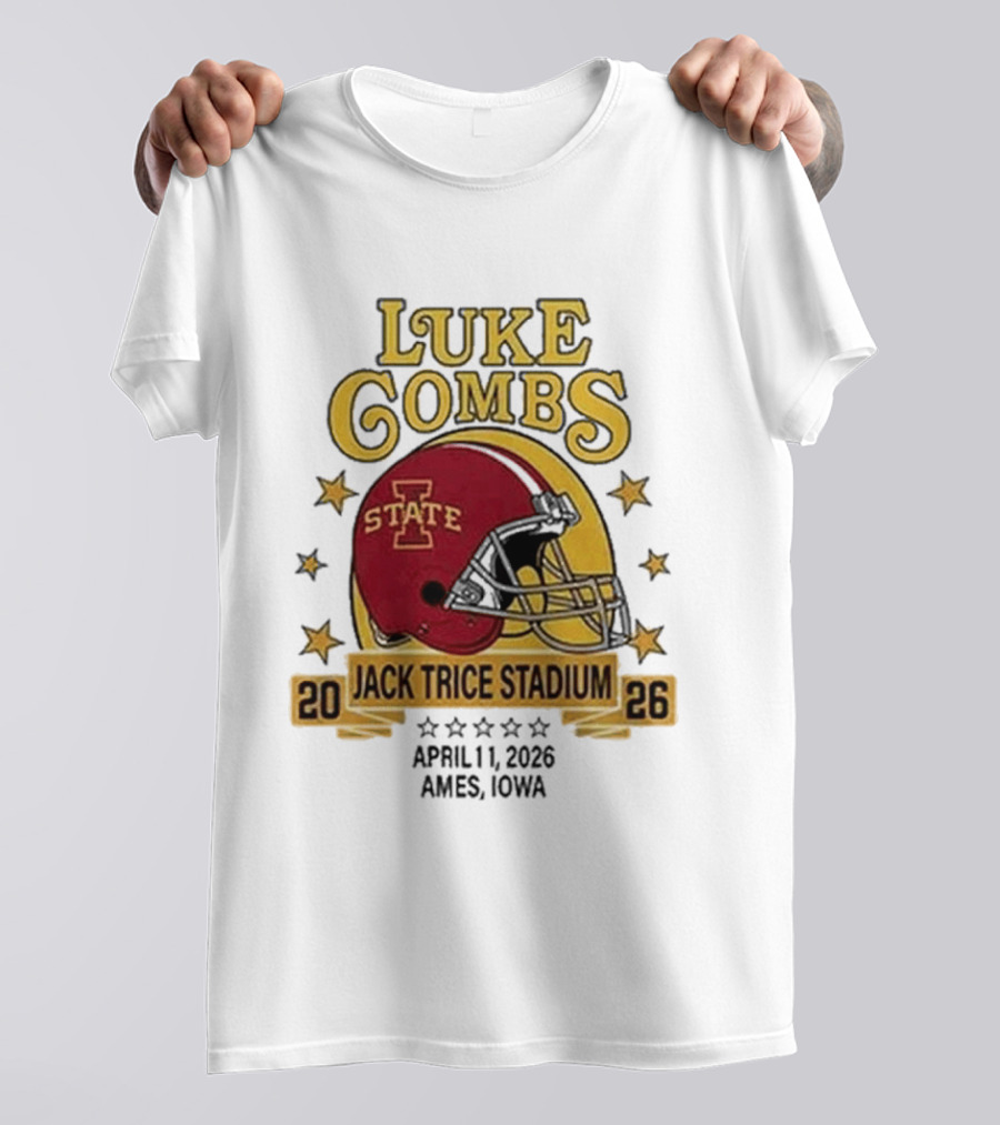 Luke Combs Iowa State Cyclones Jack Trice Stadium April 1 2026 Ames Iowa T-Shirt