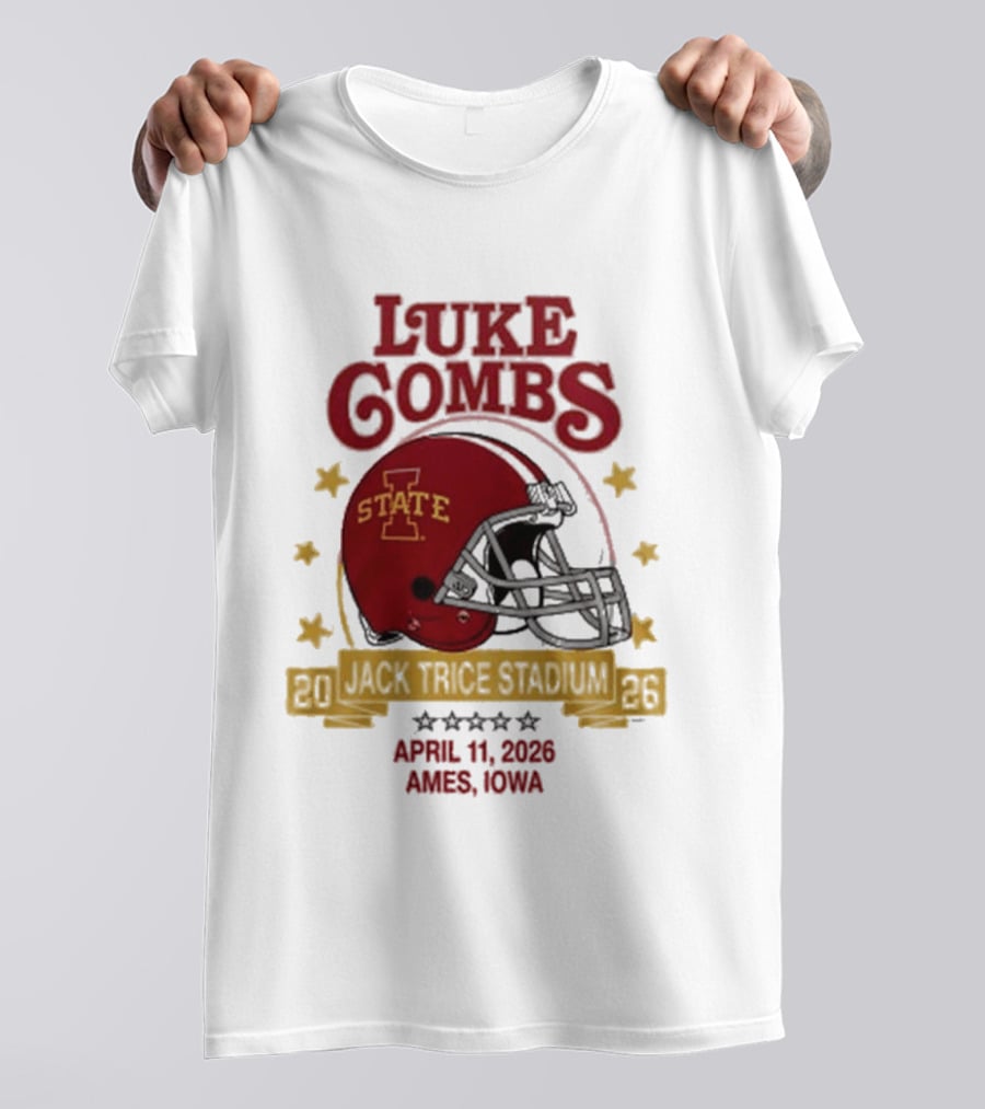 Luke Combs Iowa State Cyclones Football April 11 2023 Ames Iowa T-Shirt
