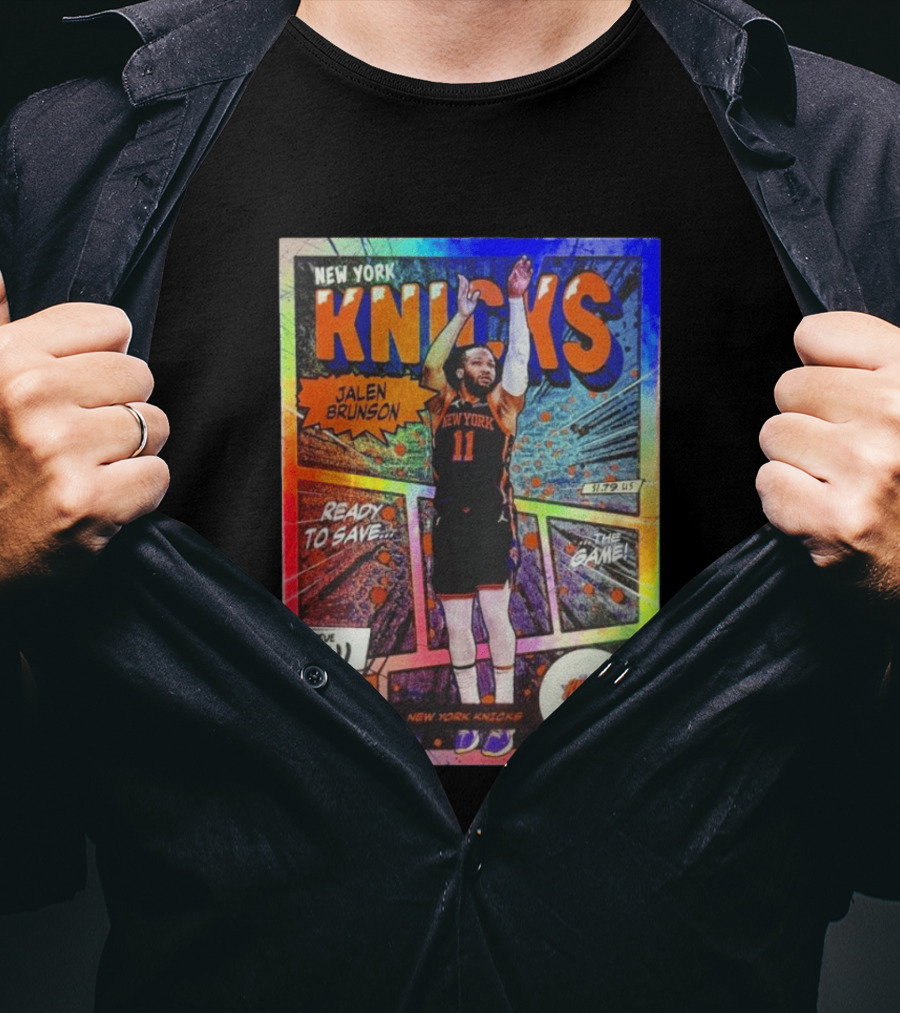 New York Knicks Jalen Brunson Comic Court Issue 11 T-Shirt