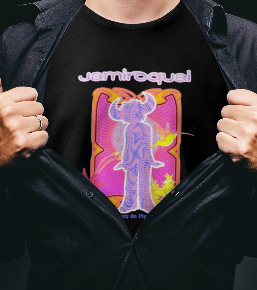 Jamiroquai Emergency On Planet Earth Psychedelic Vibrant Hummingbird T-Shirt