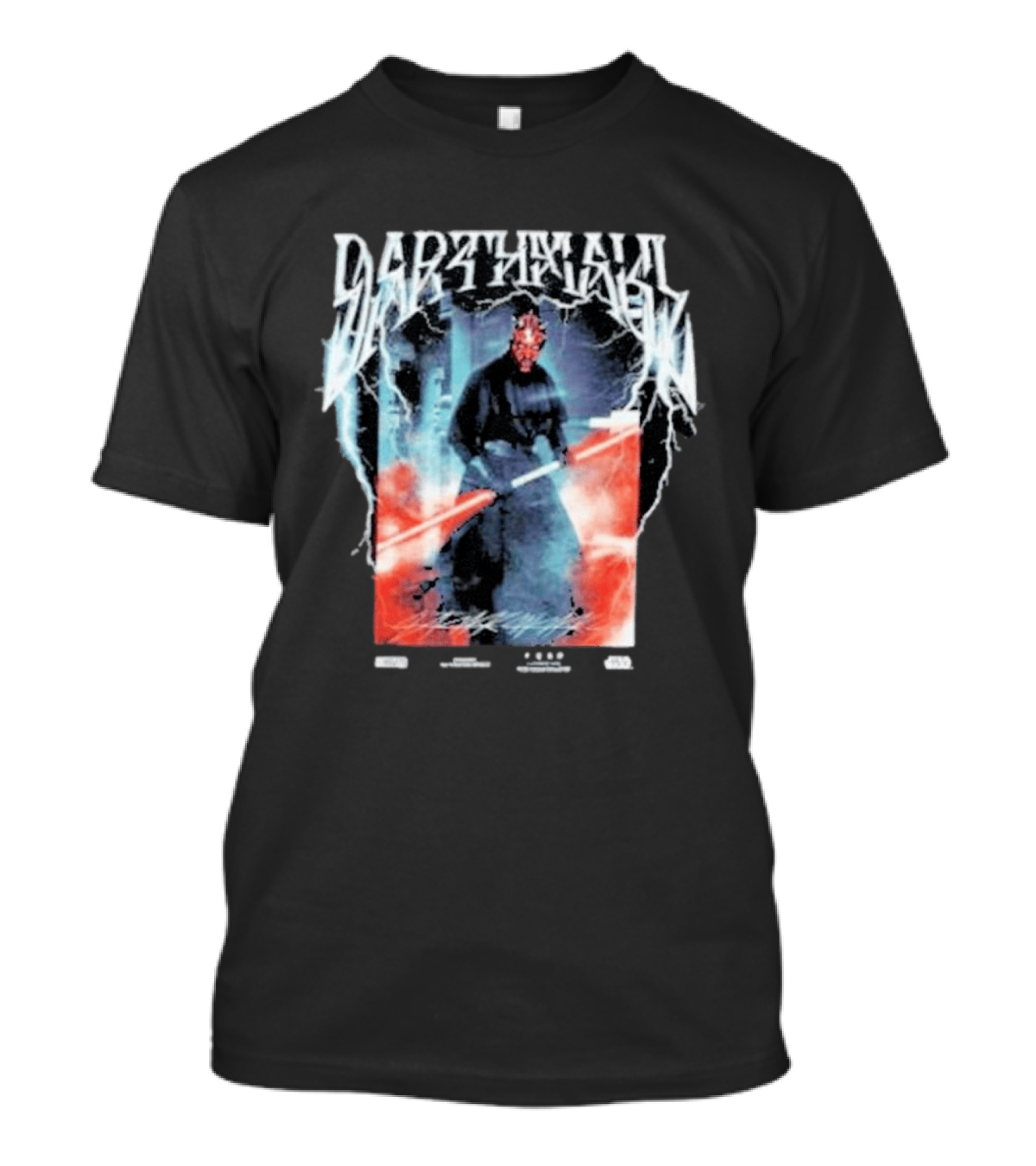 Darth Maul Wars Metal Sith Lord Lightsaber Power T-Shirt