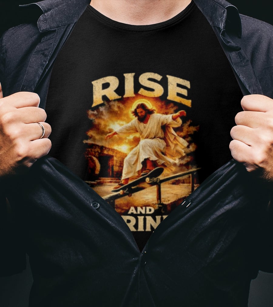 Rise And Grind Jessu Skateboarding 26 T-Shirt