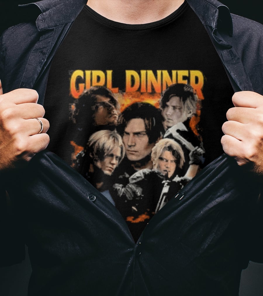 Leon Kennedy Girl Dinner Collage T-Shirt