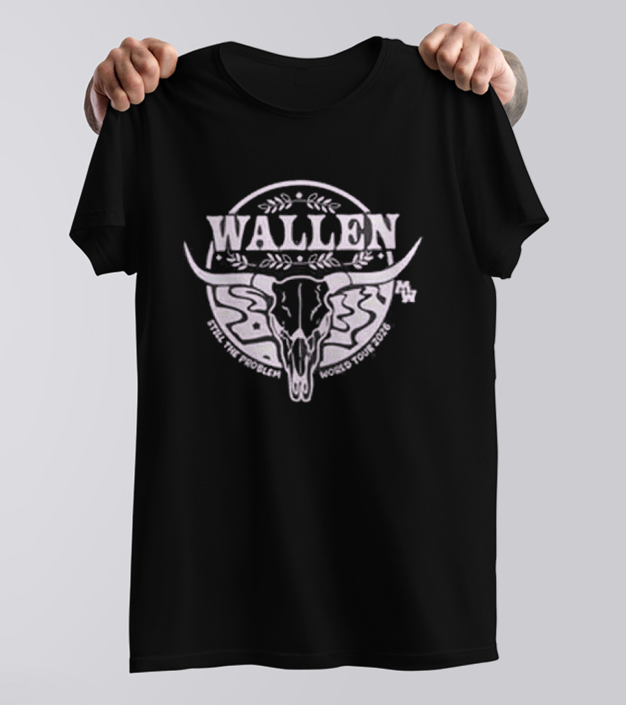 Morgan Wallen X Minnesota Vikings Skull And Crossbones Collaboration T-Shirt