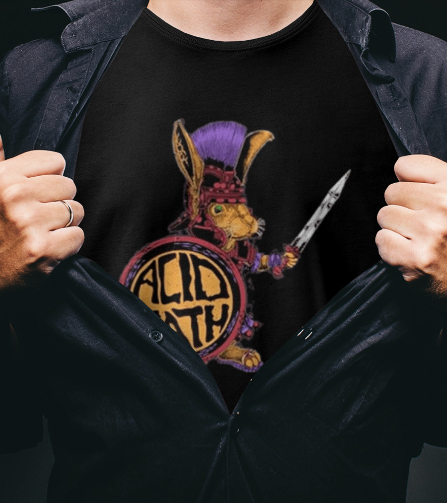Acid Bath Roman Rabbit Gladiator Warrior Event T-Shirt