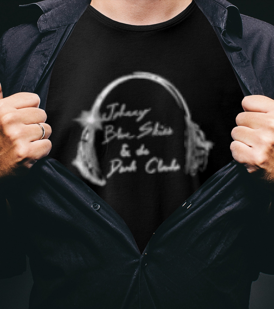 Johnny Blue Skies & The Dark Clouds Cyborg Party Headphones T-Shirt