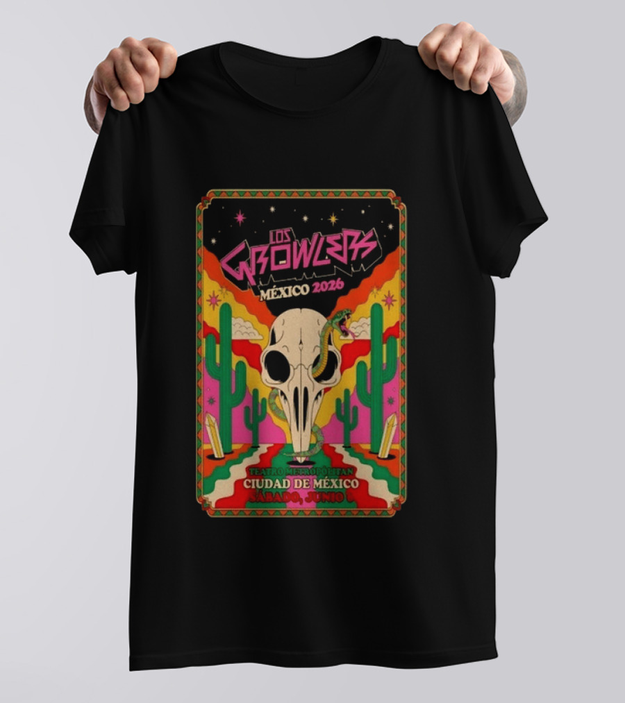 Los Growlers México 2026 Teatro Metropólitan Ciudad De México Sábado Junio T-Shirt