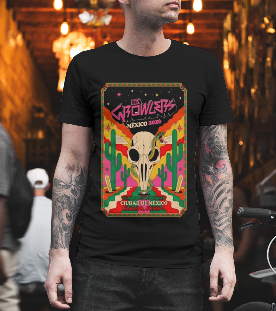 Los Growlers México 2026 Teatro Metropólitan Ciudad De México Sábado Junio T-Shirt