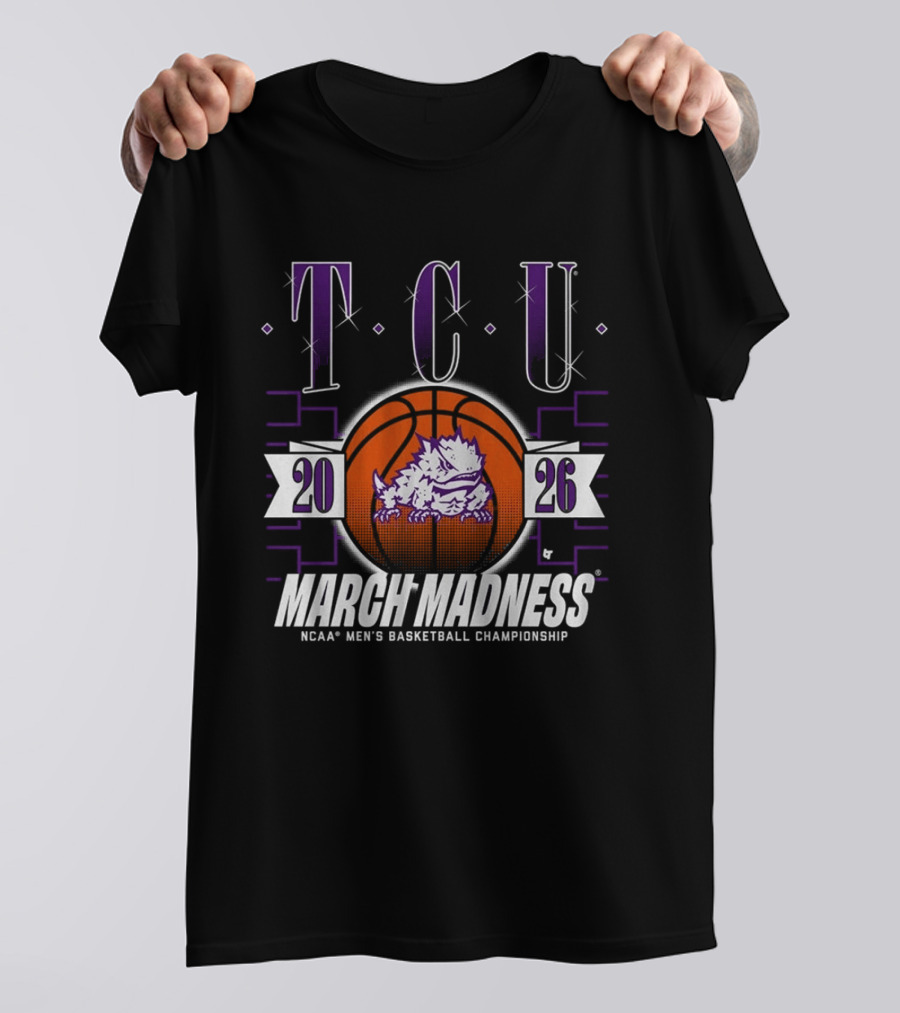 TCU Horned Frogs 2026 NCAA Men's Basketball Championship March Madness T-Shirt
