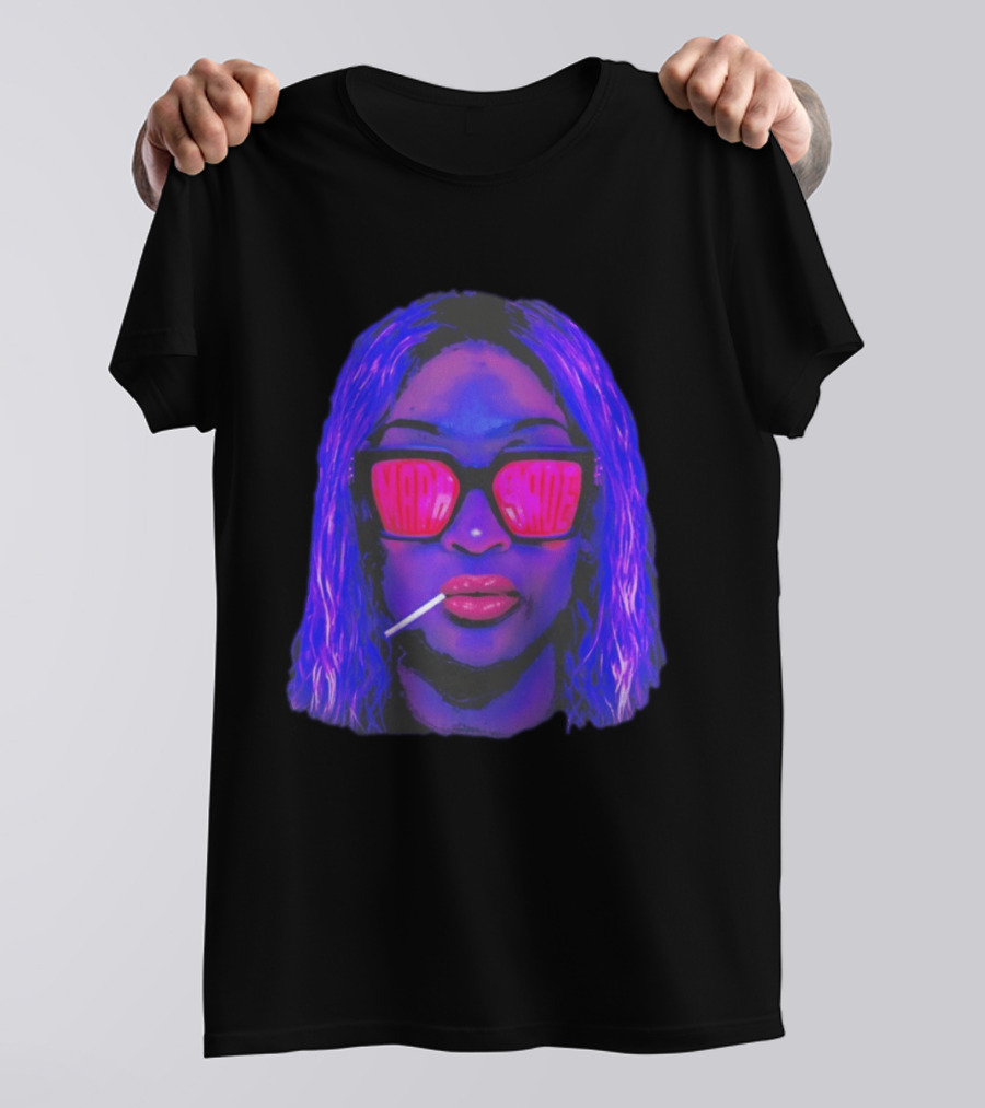 Mara Sadé Lollipop Neon Sunglasses Pop T-Shirt