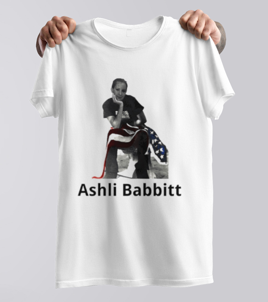 Ashli Babbitt USA Flag Hug T-Shirt