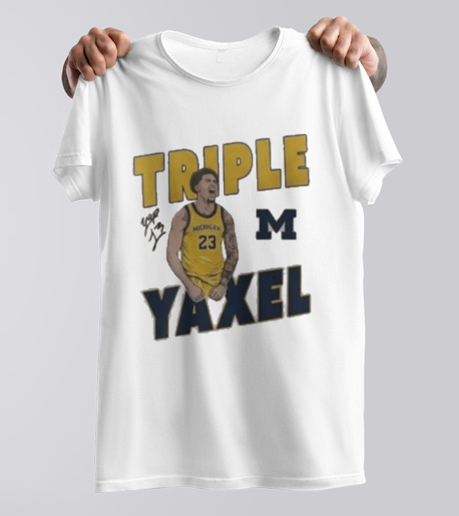 Michigan Triple M Yaxel 23 Basketball Jersey T-Shirt