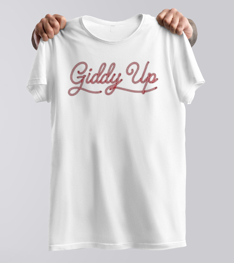 Jessie Ware Giddy Up Red Script T-Shirt