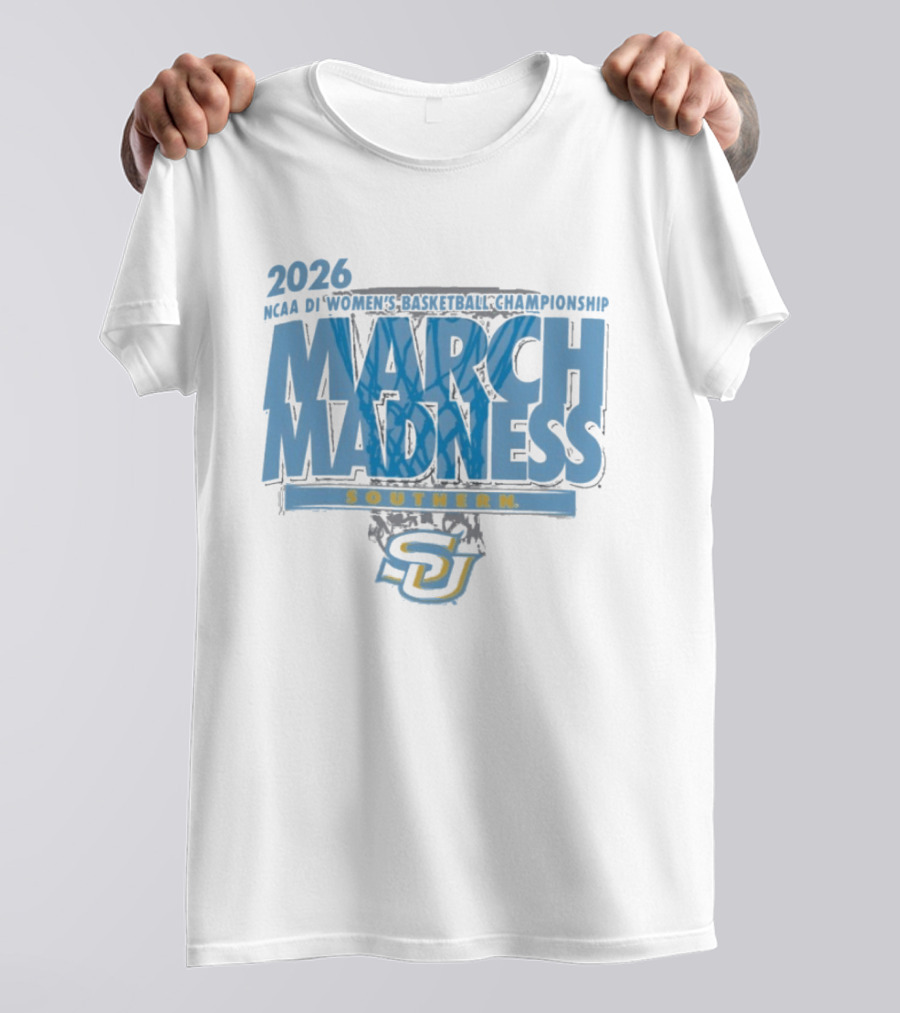Southern Jaguars 2026 NCAA DI Women's Basketball Championship March Madness First Four T-Shirt