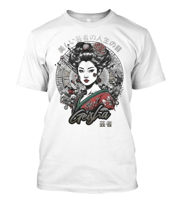Urban Palm Trees Y2k Geisha Girl Tokyo Streets Fashion T-Shirt