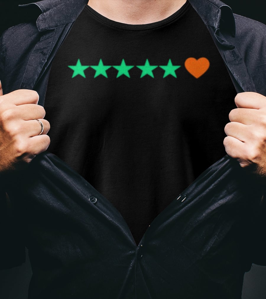 5 Stars And Heart Rating T-Shirt