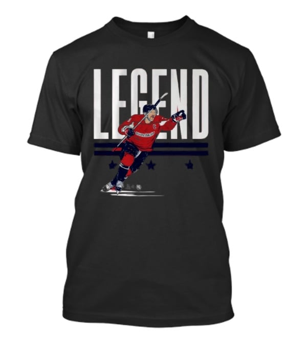 Alex Ovechkin Legend Hockey Captain Red Jersey T-Shirt