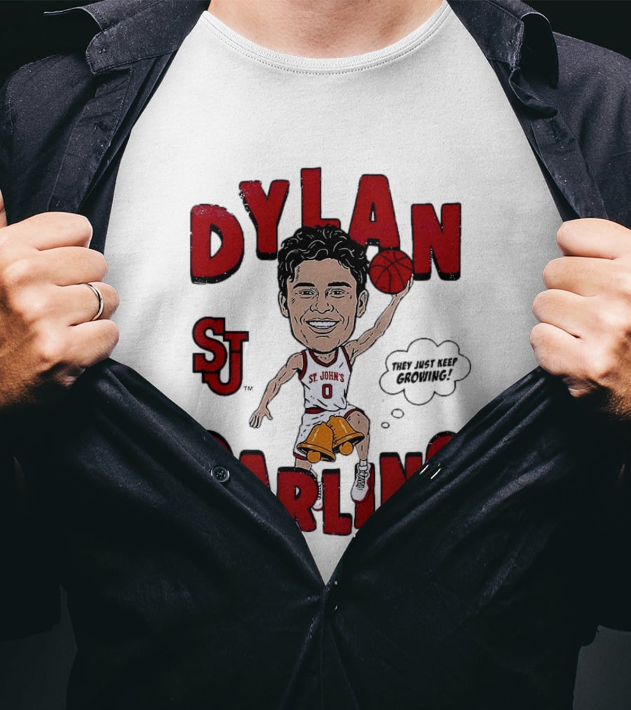 Dylan Darling St. John's Red Storm Caricature Comic T-Shirt