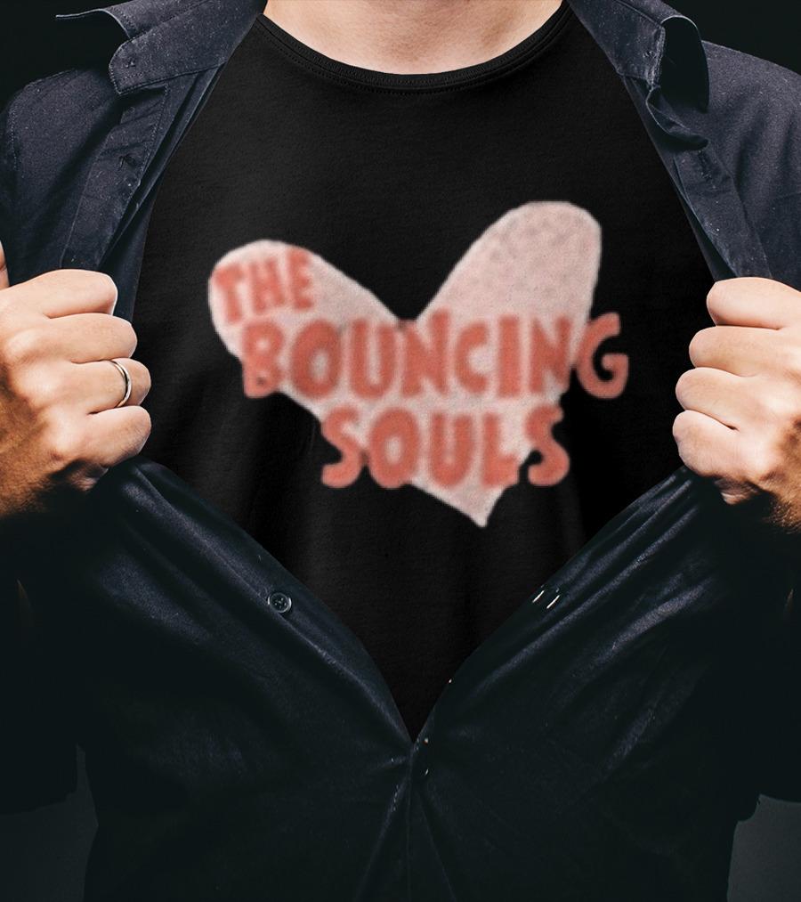 The Bouncing Souls Heart Shaped Hopeless Romantic T-Shirt