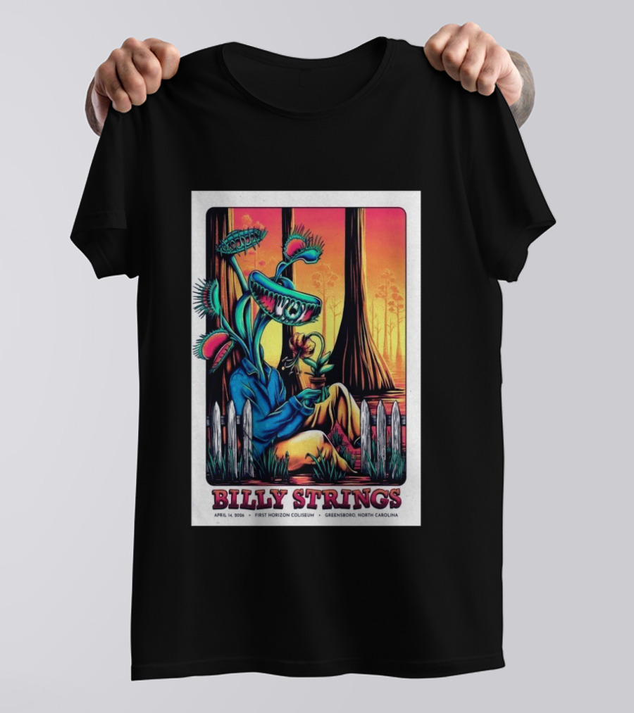 Billy Strings April 14 2026 First Horizon Coliseum Greensboro North Carolina Botanical T-Shirt