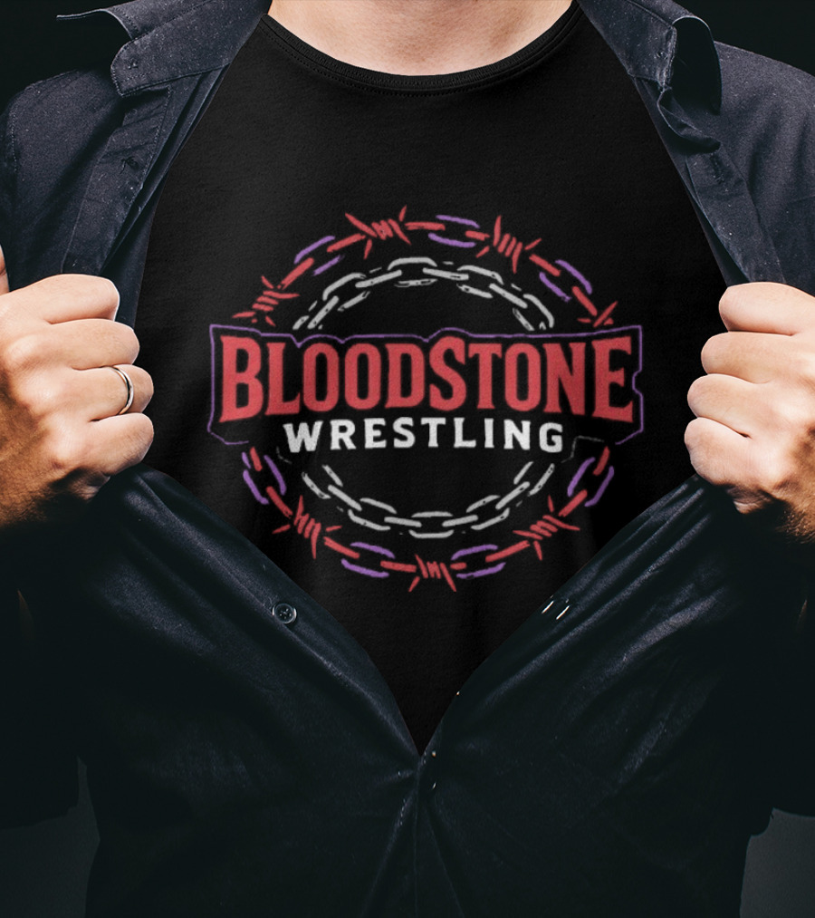Bloodstone Wrestling Barbed Wire Chain T-Shirt