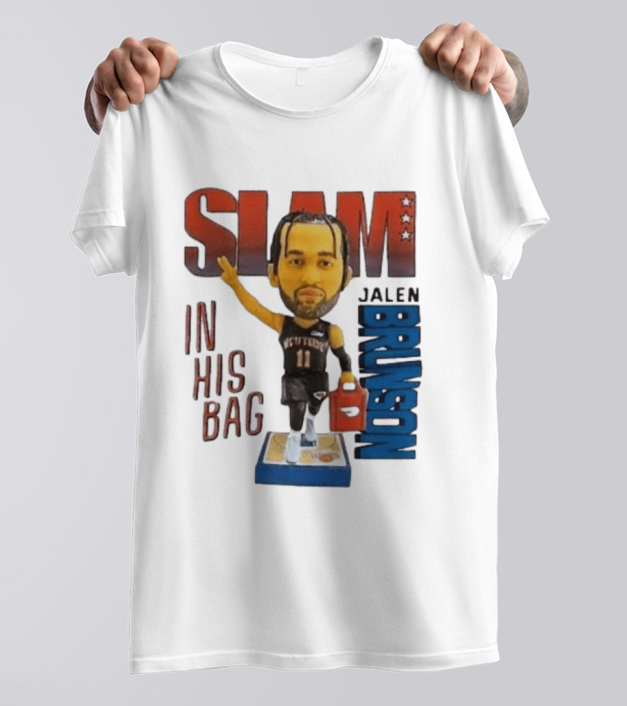 Slam Jalen Brunson In His Bag Basketball Figure 2026 T-Shirt