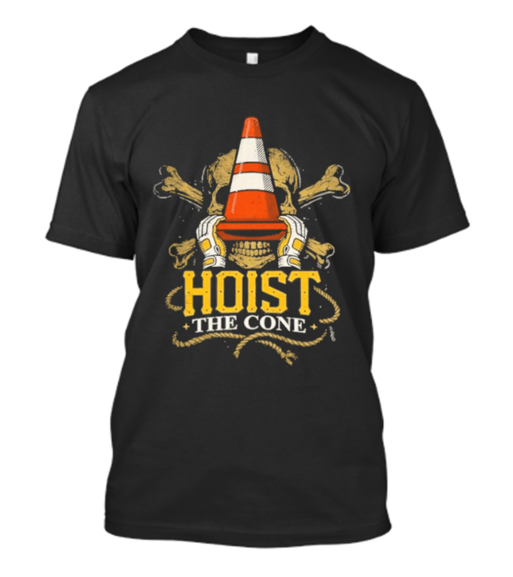 Hoist The Cone Skull Traffic T-Shirt