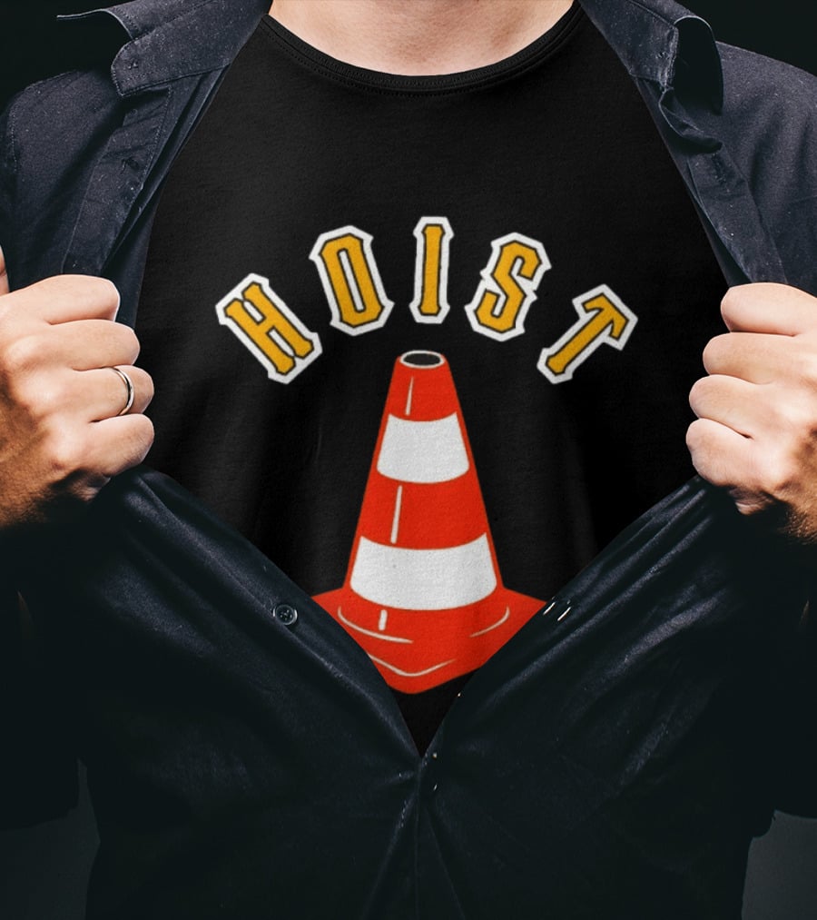 Pittsburgh Pirates Hoist Traffic Cone T-Shirt