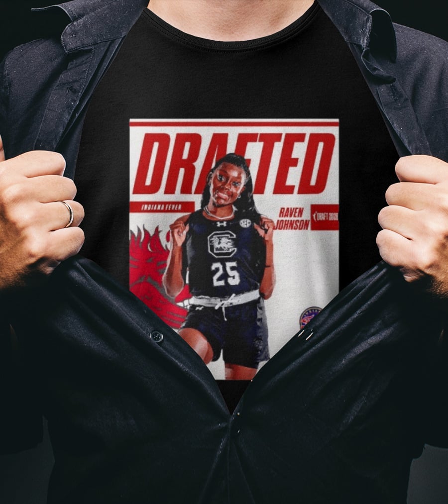 Raven Johnson Drafted Round 1 Pick 10 Indiana Fever WNBA 2026 T-Shirt
