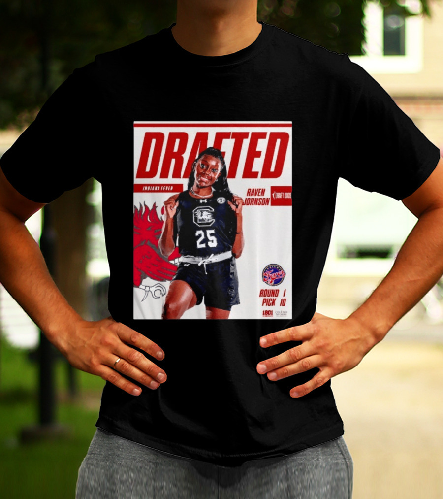 Raven Johnson Drafted Round 1 Pick 10 Indiana Fever WNBA 2026 T-Shirt