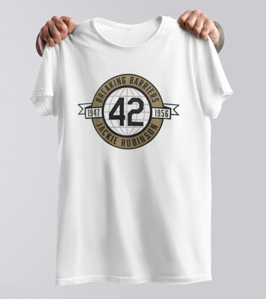 Jackie Robinson Breaking Barriers No 42 1947 1956 T-Shirt