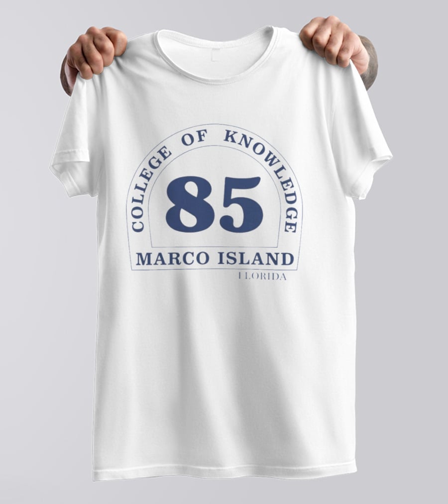 College Of Knowledge 85 Marco Island Florida T-Shirt