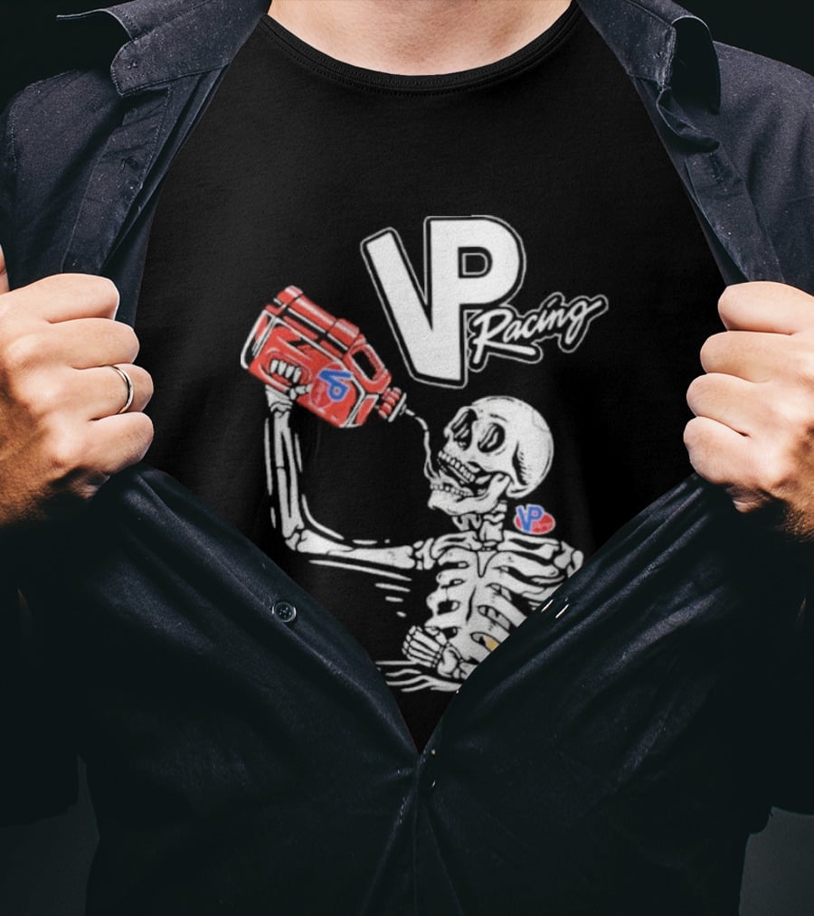 2026 VP Racing Skeleton Gas Can Drinking T-Shirt