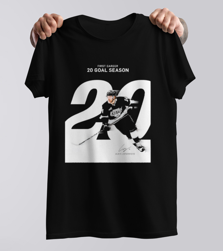 Alex Laferriere Los Angeles Kings First Career 20 Goal Season 20 T-Shirt