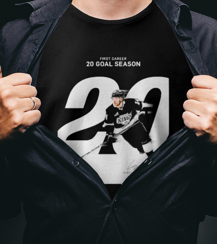 Alex Laferriere Los Angeles Kings First Career 20 Goal Season 20 T-Shirt