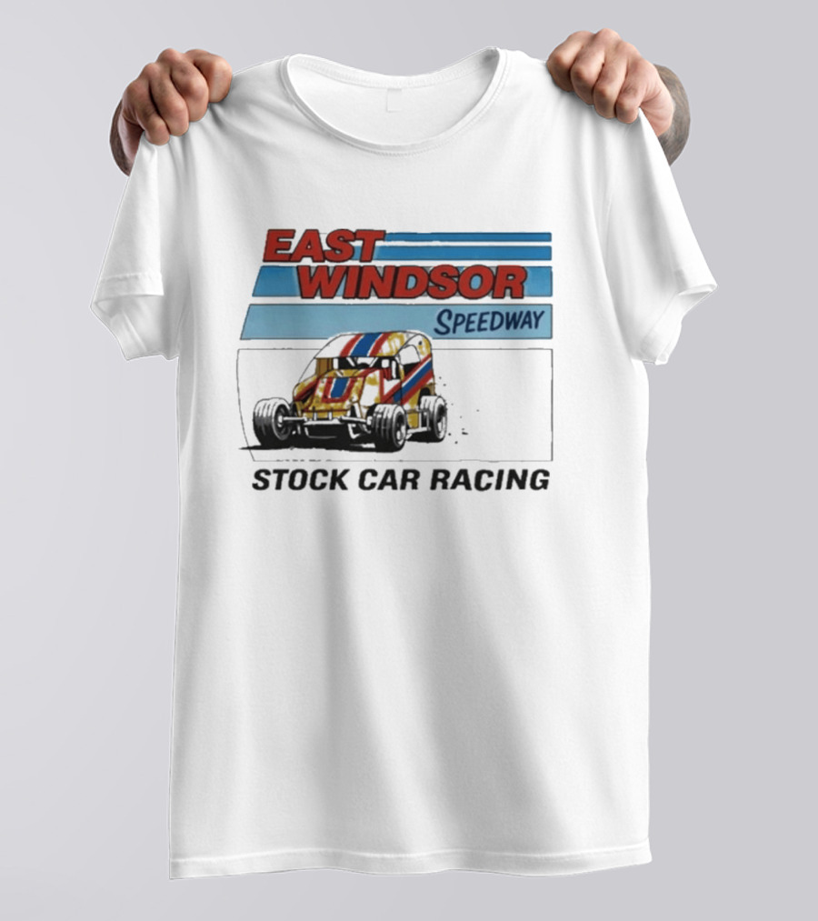 East Windsor Speedway Stock Car Racing Vintage Classic Auto Racing T-Shirt