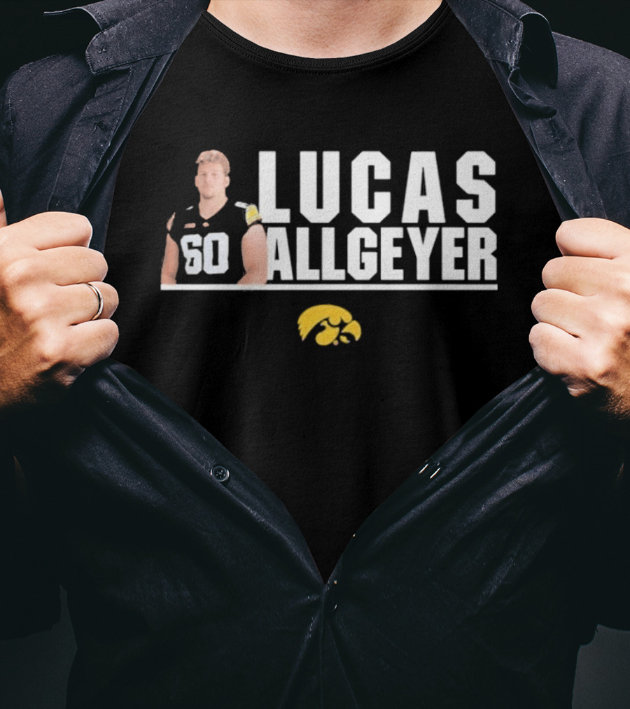 Lucas Allgeyer Iowa Hawkeyes Player 60 T-Shirt