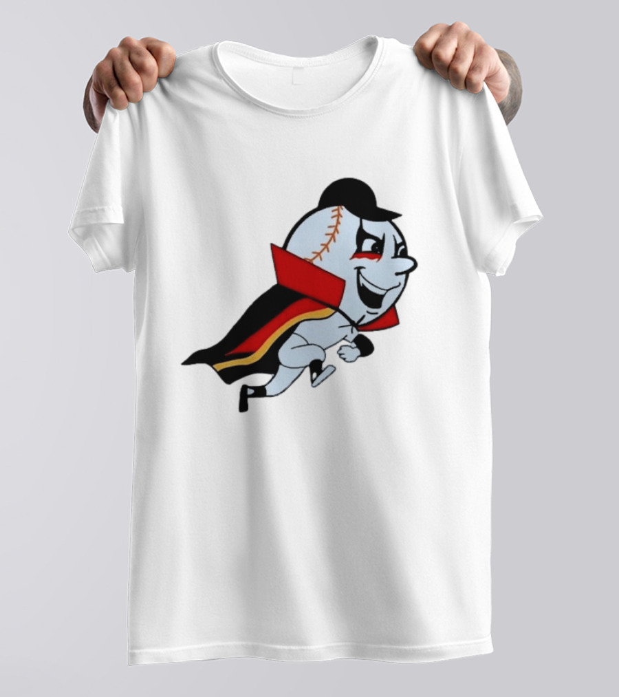 Mr. Met Danhausen Baseball Character With Cape And Makeup T-Shirt